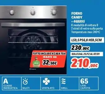Orizzonte FORNO CANDY offerta