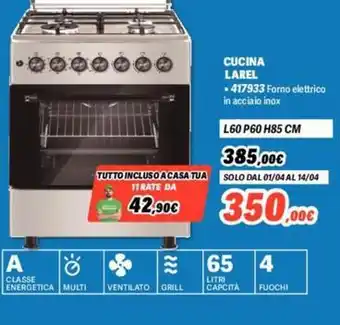 Orizzonte CUCINA LAREL L60 P60 H85 CM offerta