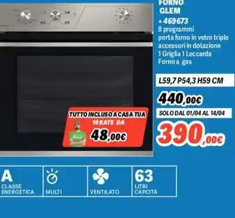 Orizzonte FORNO GLEM offerta