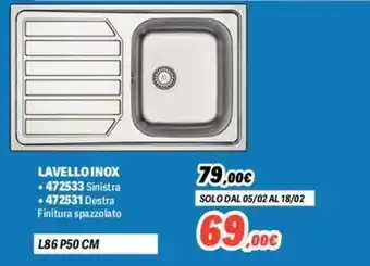 Orizzonte LAVELLO INOX offerta