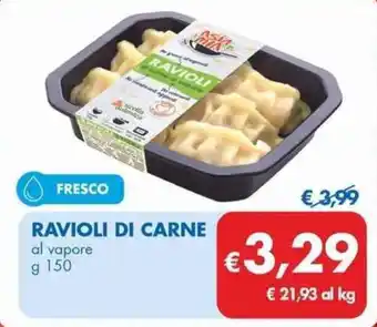 MD Discount RAVIOLI DI CARNE al vapore g 150 offerta