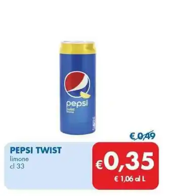 MD Discount PEPSI TWIST limone cl 33 offerta