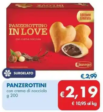 MD Discount PANZEROTTINI con crema di nocciola g 200 offerta