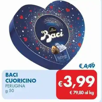 MD Discount BACI CUORICINO PERUGINA g 50 offerta