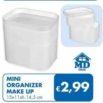 MD Discount MINI ORGANIZER MAKE UP 15x11xh.14,5 cm offerta