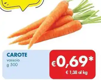 MD Discount CAROTE vassoio g 500 offerta