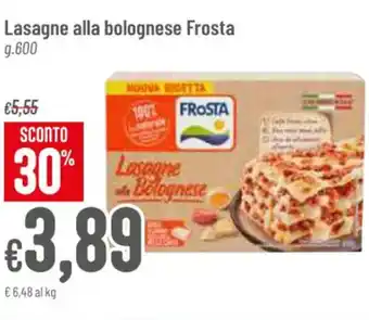 Pan Lasagne alla bolognese Frosta g.600 offerta