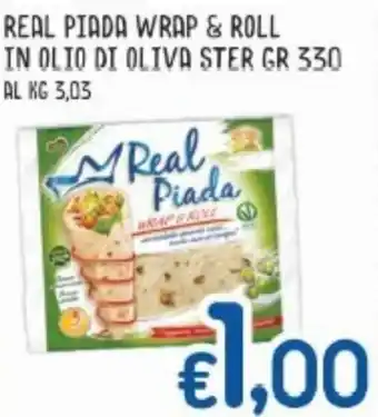 MAX Supermercati Real Piada Wrap & Roll in Olio Di Oliva Ster 330 gr offerta