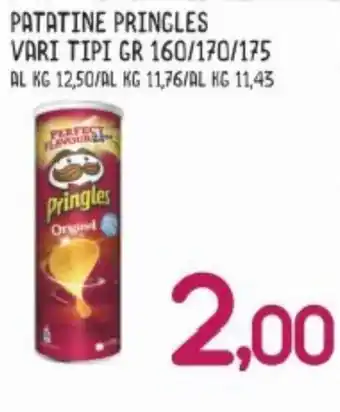 MAX Supermercati Patatine Pringles Vari Tipi 160/170/175 GR offerta