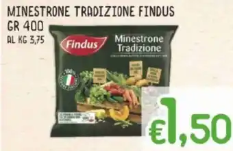 MAX Supermercati Findus Minestrone Tradizione 400 gr offerta
