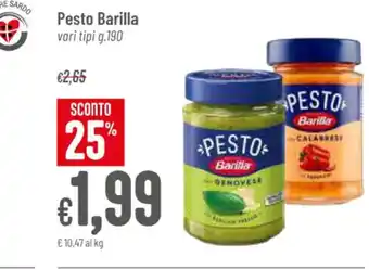 Pan Pesto Barilla vari tipi g.190 offerta