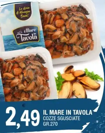 Gruppo La Tirrenica IL MARE IN TAVOLA COZZE SGUSCIATE GR.270 offerta