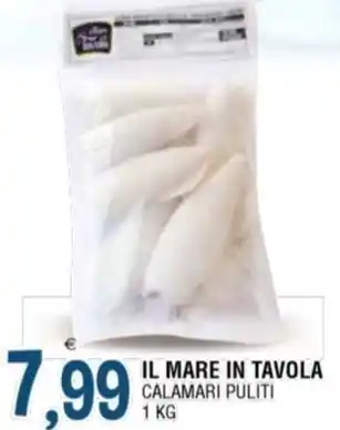 Gruppo La Tirrenica IL MARE IN TAVOLA CALAMARI PULITI 1 KG offerta