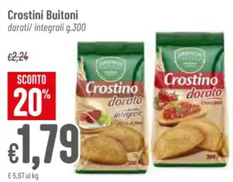 Pan Crostini Buitoni dorati/ integrali g.300 offerta