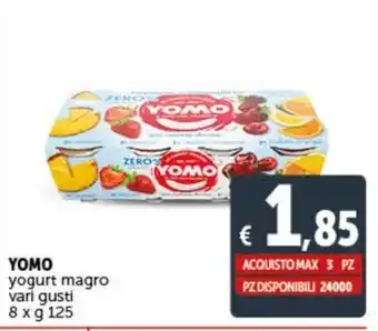 Deco Supermercati YOMO yogurt magro vari gusti 8 x g 125 offerta