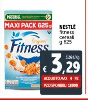Deco Supermercati NESTLÈ fitness cereali g 625 offerta