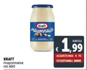 Deco Supermercati KRAFT mayonnaise ml 490 offerta