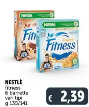 Deco Supermercati NESTLÈ fitness 6 barrette vari tipi g 135/141 offerta