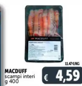 Deco Supermercati MACDUFF scampi interi g 400 offerta