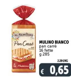 Deco Supermercati MULINO BIANCO pan carré 16 fette g 285 offerta