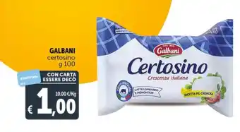 Deco Supermercati GALBANI certosino g 100 offerta