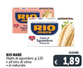 Deco Supermercati RIO MARE filetti di sgombro g 125 offerta