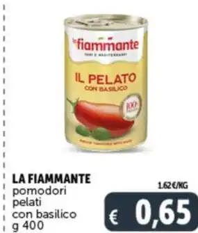 Deco Supermercati LA FIAMMANTE pomodori pelati con basilico g 400 offerta