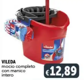Deco Supermercati VILEDA mocio completo con manico intero offerta