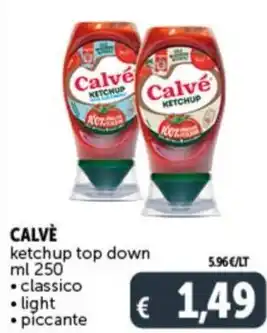 Deco Supermercati Calvé ketchup top down ml 250 offerta