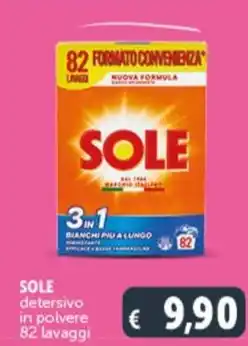 Deco Supermercati SOLE detersivo in polvere 82 lavaggi offerta