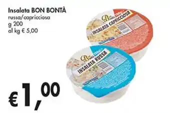 D'Italy Insalata BON BONTÀ russa/capricciosa g 200 offerta