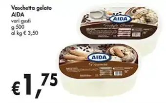 D'Italy Vaschetta gelato AIDA vari gusti g 500 offerta