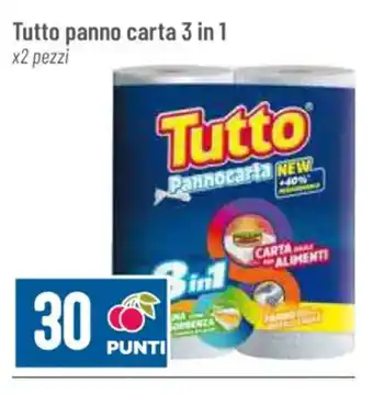 Pan Tutto panno carta 3 in 1 x2 pezzi offerta
