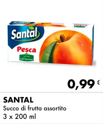 Iper Tosano SANTAL Succo di frutta assortito 3 x 200 ml offerta