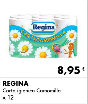 Iper Tosano REGINA Carta igienica Camomilla x 12 offerta