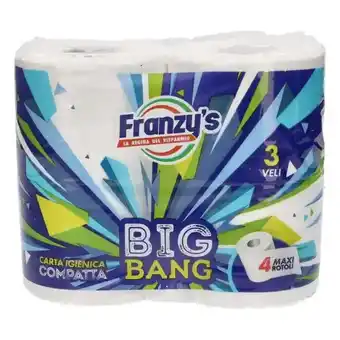 Franzy's Carta igienica 3 veli franzy's big bang 4 rotoli offerta