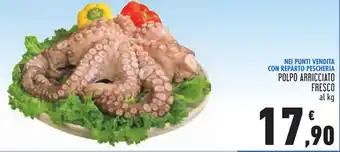 Conad POLPO ARRICCIATO FRESCO al kg offerta