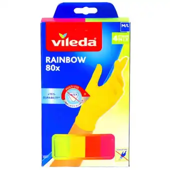 Franzy's Vileda guanti rainbow taglia m/l 80pz offerta