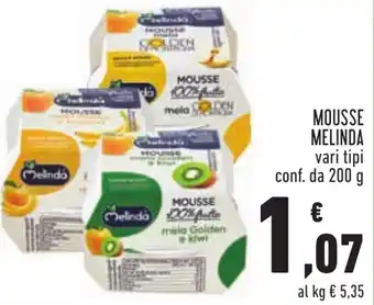 Conad MOUSSE MELINDA vari tipi conf. da 200 g offerta