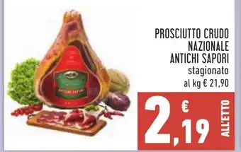 Conad PROSCIUTTO CRUDO NAZIONALE ANTICHI SAPORI stagionato offerta