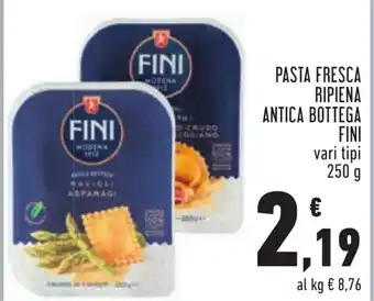 Conad PASTA FRESCA RIPIENA ANTICA BOTTEGA FINI vari tipi 250 g offerta