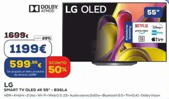 Euronics LG SMART TV OLED 4K 55" - B36LA offerta