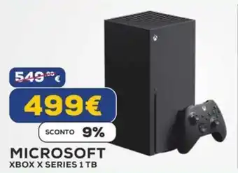 Euronics MICROSOFT XBOX X SERIES 1 TB offerta