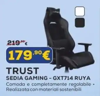Euronics TRUST SEDIA GAMING - GXT714 RUYA offerta