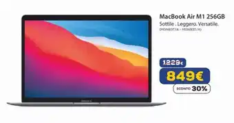 Euronics MacBook Air M1 256GB offerta