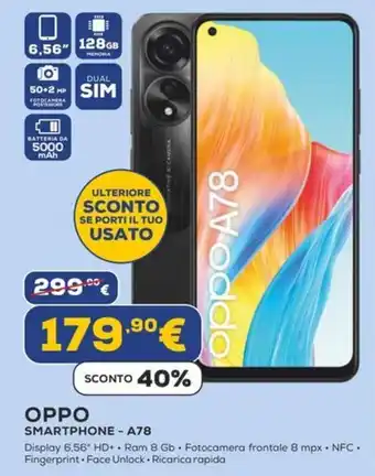 Euronics OPPO SMARTPHONE-A78 offerta