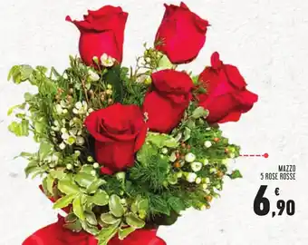 Conad MAZZO 5 ROSE ROSSE offerta