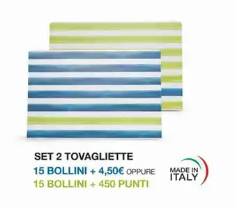 SET 2 TOVAGLIETTE