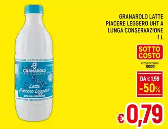 A&O GRANAROLO LATTE PIACERE LEGGERO UHT A LUNGA CONSERVAZIONE 1 L offerta