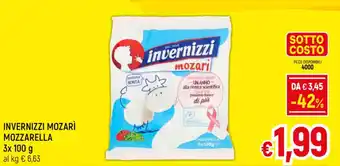 A&O INVERNIZZI MOZARÌ MOZZARELLA 3x 100 g offerta